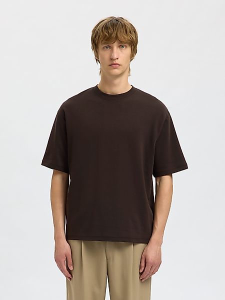 Selected Rundhalsshirt SLHLOOSEOSCAR SS O-NECK TEE günstig online kaufen