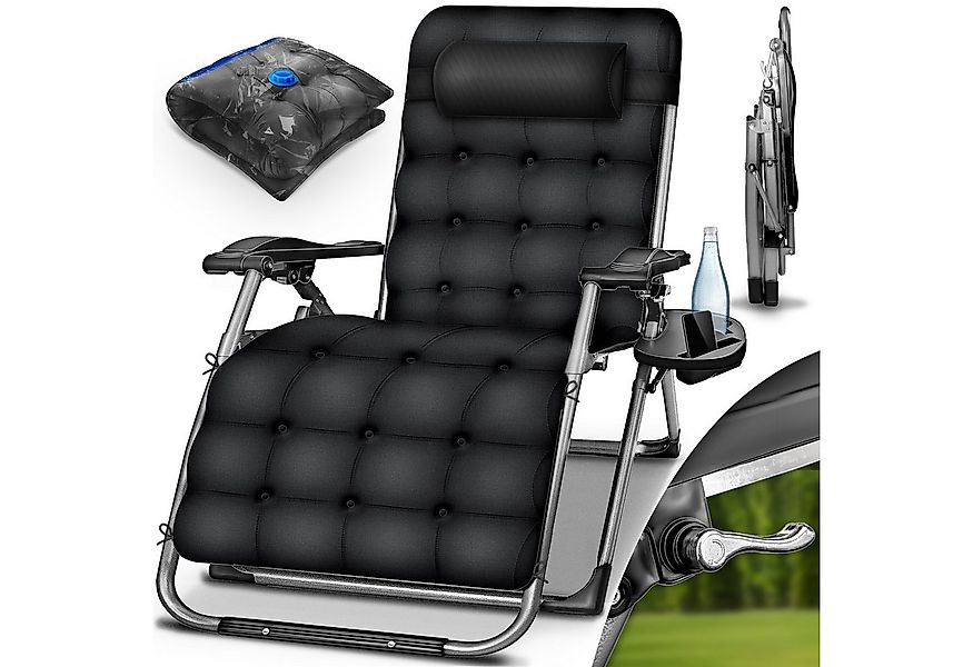 tillvex Gartenliege tillvex® Liegestuhl klappbar bis 200 kg, Sonnenliege we günstig online kaufen