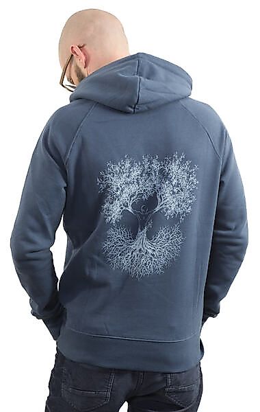 Hoodie Aus Biobaumwolle Fairwear Für Herren "Fusion" In Dark Blue günstig online kaufen