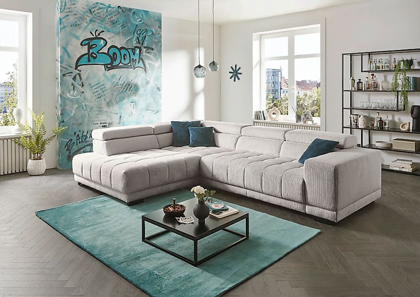 Die PlanBar Ecksofa "MP-IN15053 L-Form breiter Schenkel" wahlweise mit Kopf günstig online kaufen