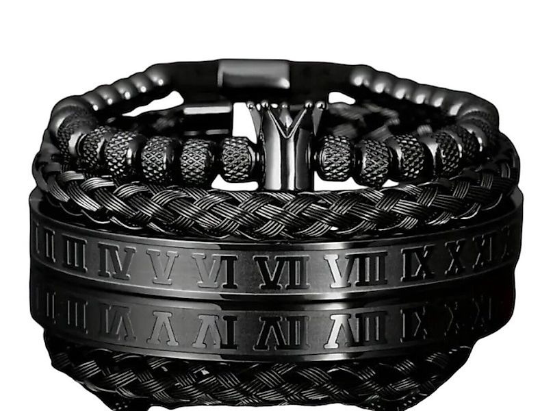 Lale Collection® Armband Set Herren Armband-Set-Edelstahl günstig online kaufen