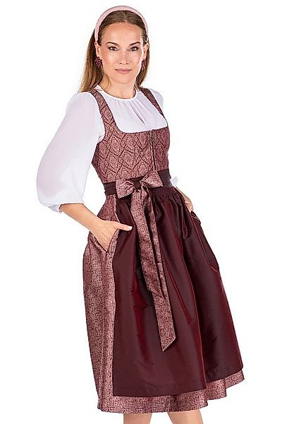 MarJo Dirndl Midi Dirndl 2tlg. - BIEBELRIED - bordeaux günstig online kaufen