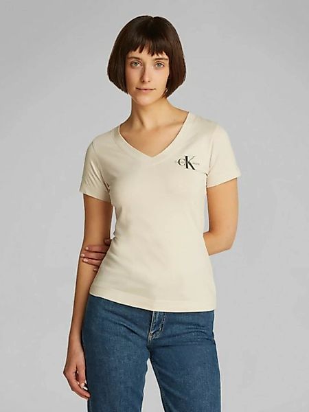 Calvin Klein Jeans T-Shirt 2-PACK MONOLOGO V-NECK TEE (Packung, 2er-Pack) m günstig online kaufen