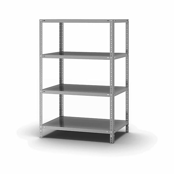 PROREGAL Edelstahlregal Schraubsystem HxBxT 150 x 100 x 60 cm 4 Ebenen Fach günstig online kaufen