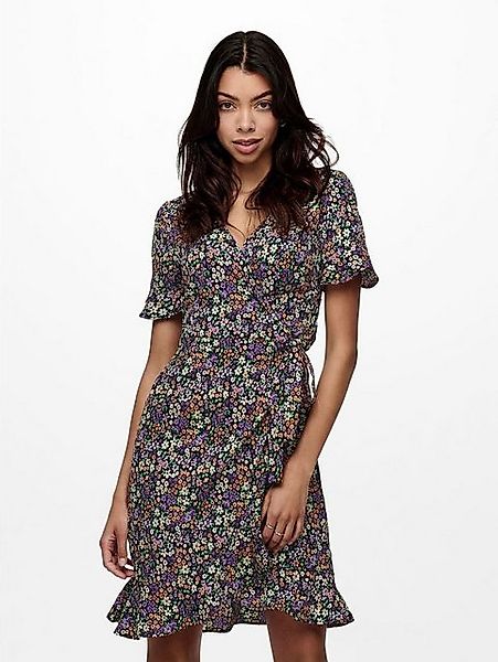 ONLY Shirtkleid (knielang, 1-tlg) ONLOLIVIA S/S WRAP DRESS WVN NOOS günstig online kaufen