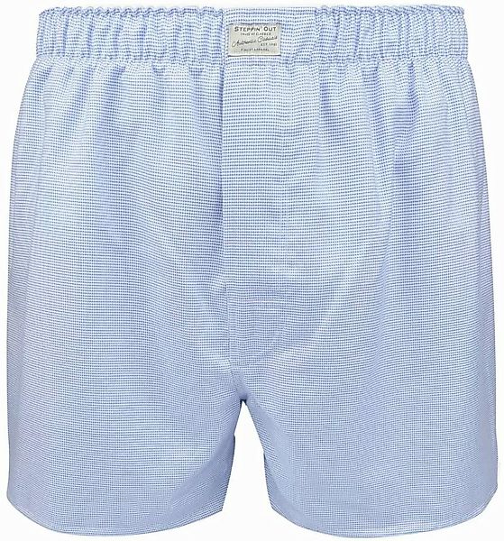 Steppin' Out Boxershort Dobby Print Blau - Größe L günstig online kaufen