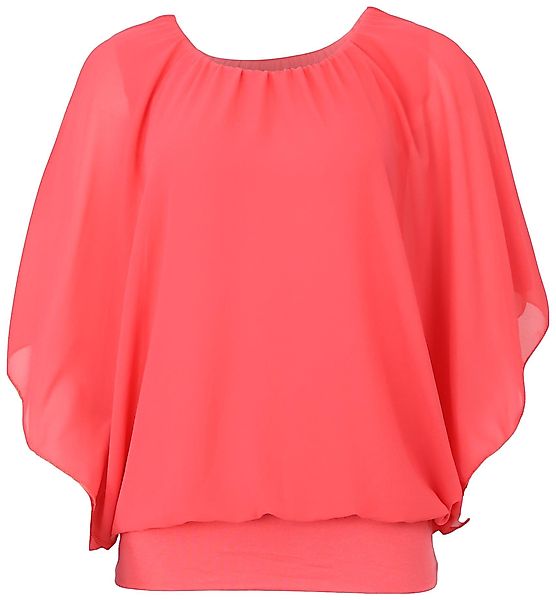 malito more than fashion Chiffonbluse 6296 mit breitem Bund Einheitsgröße günstig online kaufen