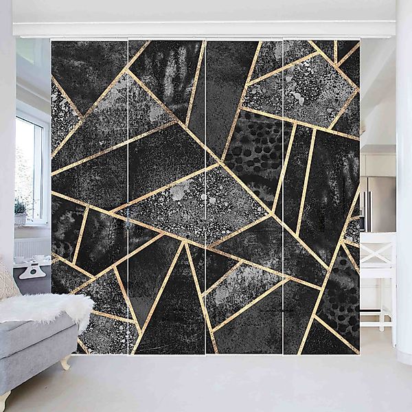 Bilderdepot24 Schiebegardine modern Flächenvorhang blickdicht Graue günstig online kaufen