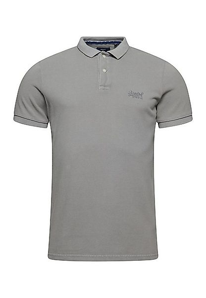 Superdry Poloshirt Superdry Herren Polo VINT DESTROY POLO Dove Grey Hellgra günstig online kaufen