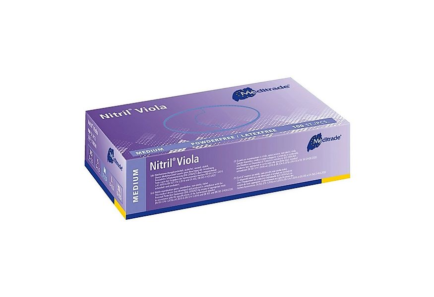 MediTrade Nitril-Handschuhe Meditrade - Einmalhandschuhe Nitril Violia - vi günstig online kaufen