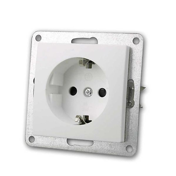 McPower FLAIR Steckdose weiß250V16AUPo RahmeSchrauba günstig online kaufen