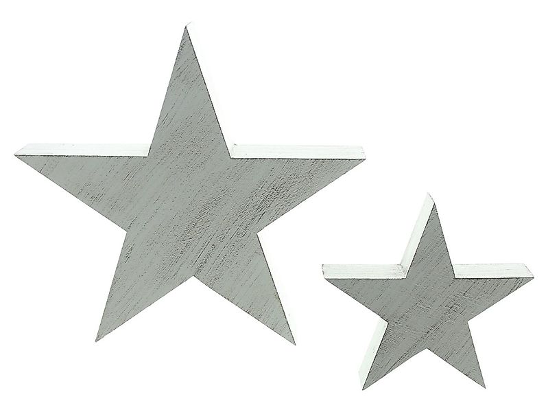 Dekoleidenschaft Dekostern "Shabby" Dekofigur Stern aus Holz, weiß, Weihnac günstig online kaufen