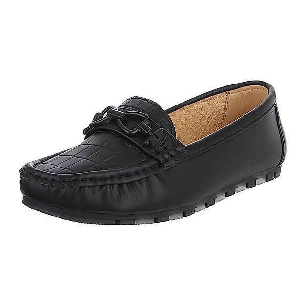 Ital-Design Eleganter Mokassin mit Schnalle für Damen im Alltag Slipper (90 günstig online kaufen