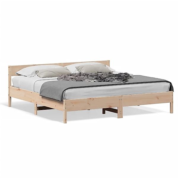 vidaXL Massivholzbett ohne Matratze 200x200 cm Kiefer 3216209 günstig online kaufen