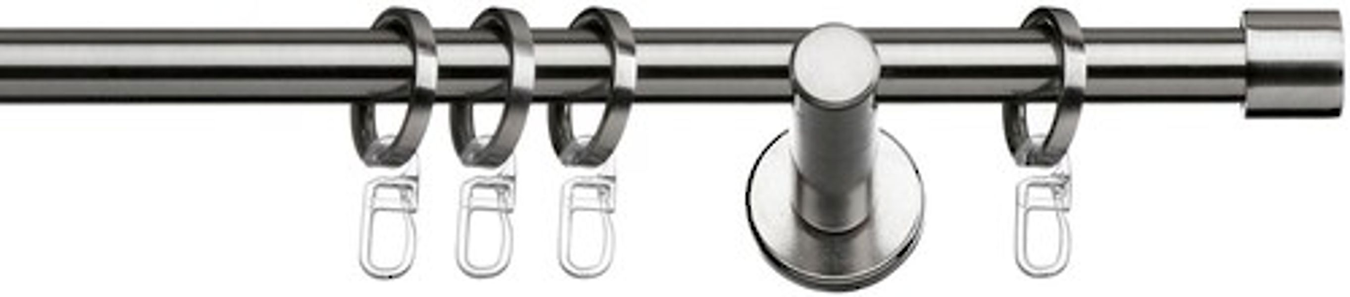 indeko Gardinenstange »Andrax« Ø 12 mm 1 läufig-läufig Fixmaß Komplett-Set günstig online kaufen