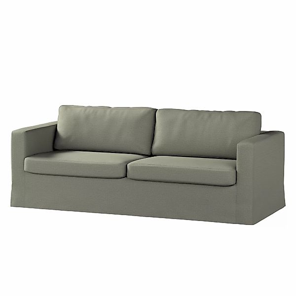 Bezug für Karlstad 3-Sitzer Sofa nicht ausklappbar, lang, grau-beige, Bezug günstig online kaufen