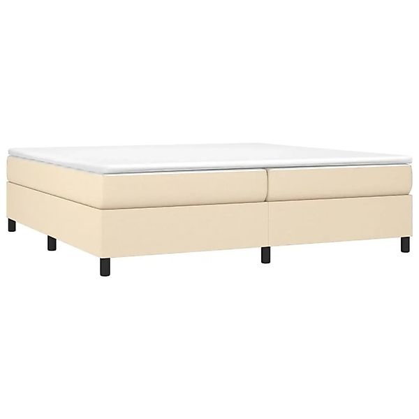 vidaXL Boxspringbett mit Matratze Creme 200x200 cm Stoff 3144452 günstig online kaufen
