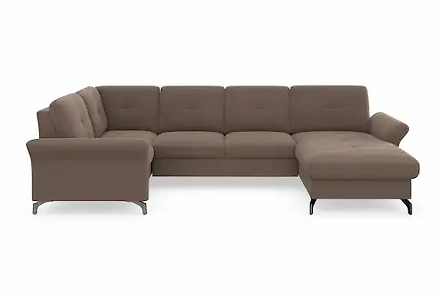 Home affaire Wohnlandschaft »Calando U-Form« wahlweise mit Bettfunktion, Be günstig online kaufen