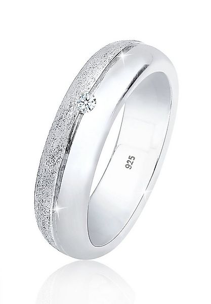 Elli DIAMONDS Verlobungsring Basic Bandring Diamant (0.03 ct) 925 Silber günstig online kaufen