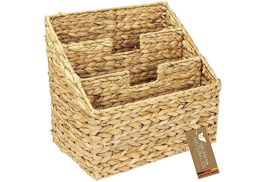 HMF Zeitungsständer Zeitungskorb geflochten aus Wasserhyazinthe, vielfältig günstig online kaufen