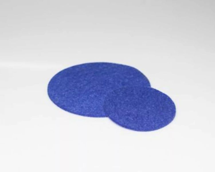 LivingDesigns Filzuntersetzer-Vegan Ø 10 cm blau günstig online kaufen