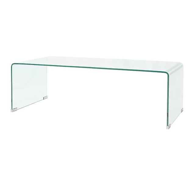 furnicato Couchtisch Hartglas 98x45x30 cm Transparent (1-St) günstig online kaufen