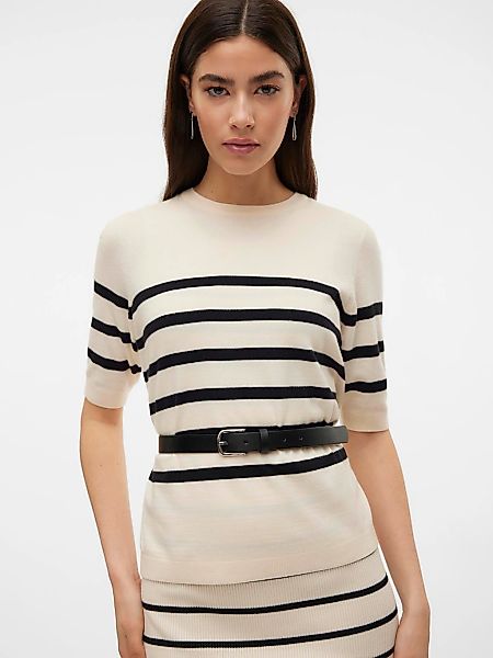 Vero Moda Kurzarmpullover "VMSABA PLAIN, Feinstrickpullover", (Damenpullove günstig online kaufen