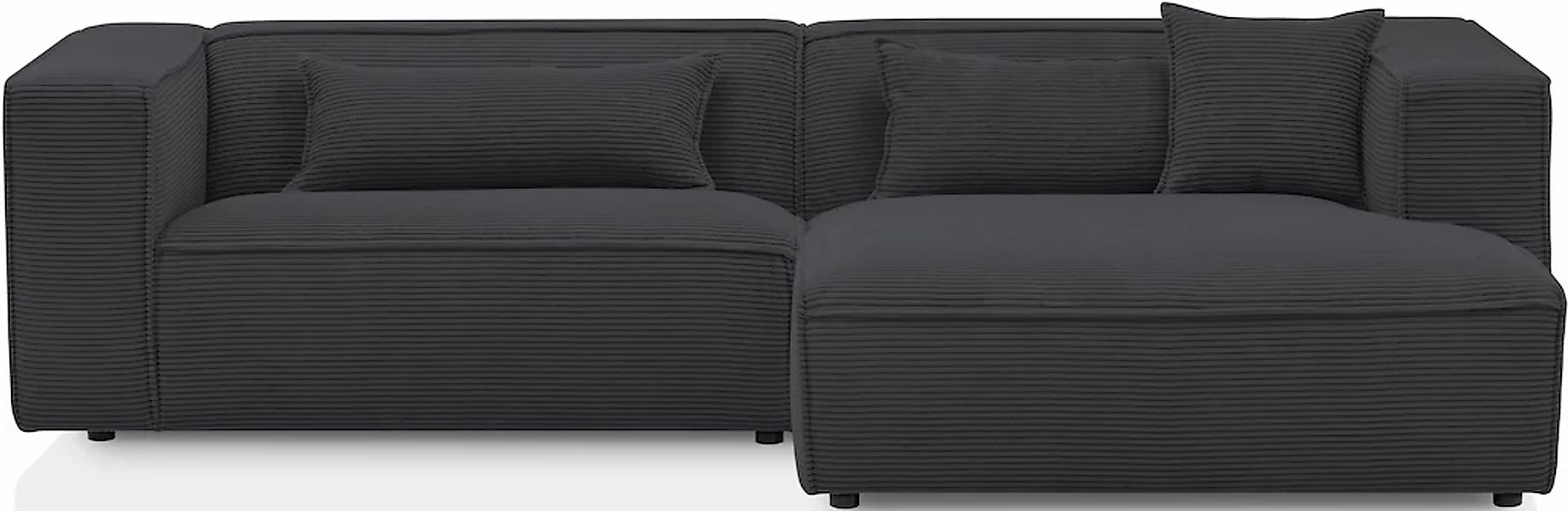 LeGer Home by Lena Gercke Ecksofa "PIARA mit Kedernaht, Cord, Leinenoptik o günstig online kaufen