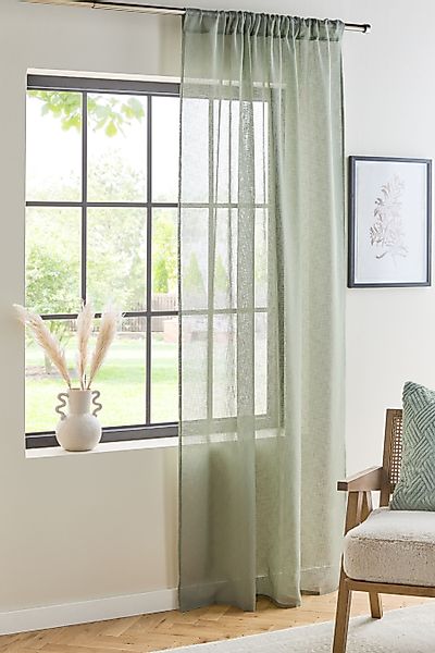 Next Gardine Transparente Voile-Bahnenvorhänge mit Schlaufen, günstig online kaufen