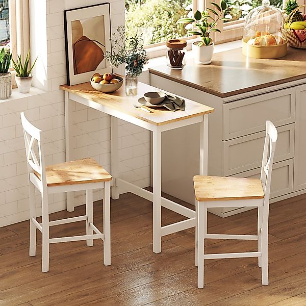 HOMCOM Bartisch Stehtisch mit Holzoptik (Küchentisch, günstig online kaufen