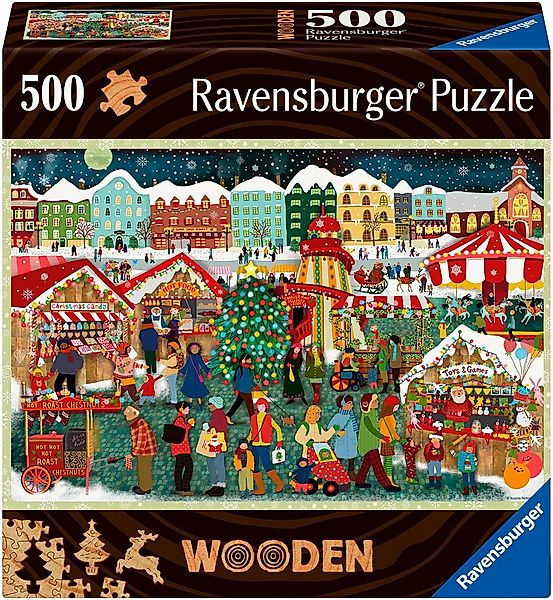 Ravensburger Puzzle Weihnachtsmarkt, 500 Puzzleteile, 500 XXL Teile, Made i günstig online kaufen