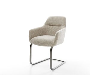 DELIFE Polsterstuhl Pejo-Flex, Freischwinger flach Graphit günstig online kaufen