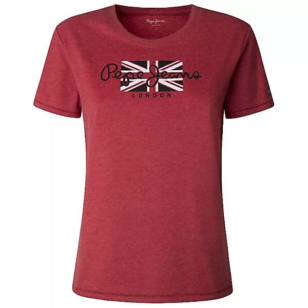 Pepe Jeans Zaidas Kurzärmeliges T-shirt M Winter Red günstig online kaufen