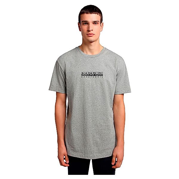 Napapijri S-box 3 Kurzarm T-shirt XL Medium Grey Melange günstig online kaufen