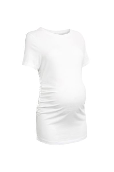 Next Umstandsshirt Seitlich gerafftes T-Shirt, Umstandsmode günstig online kaufen