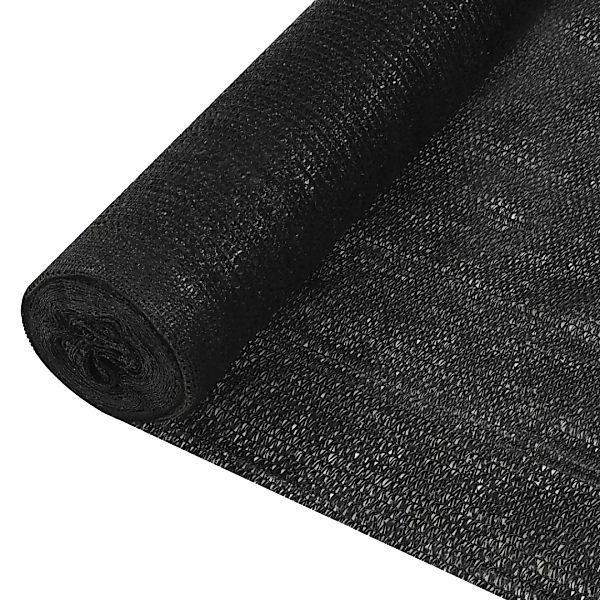 Zaunblende Schwarz 1,2x25 M Hdpe 150 G/m² günstig online kaufen