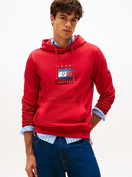 Tommy Hilfiger Kapuzensweatshirt "LINEAR FLAG GRAPHIC", Regular Fit, Hoodie günstig online kaufen