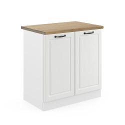 Vicco Spülenunterschrank R-Line, Weiß Landhaus/Weiß, 80 günstig online kaufen