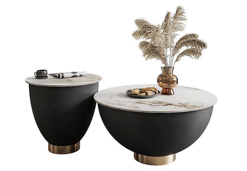 Lookway Couchtisch ESTELLE 2in1 Set Modern Wohnzimmertisch (2er Set), Durch günstig online kaufen