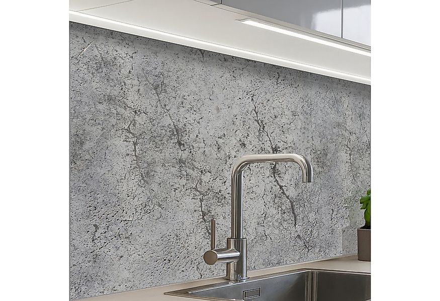 KitchenYeah Küchenrückwand selbstklebend Beton - Wand - Industriell - Muste günstig online kaufen