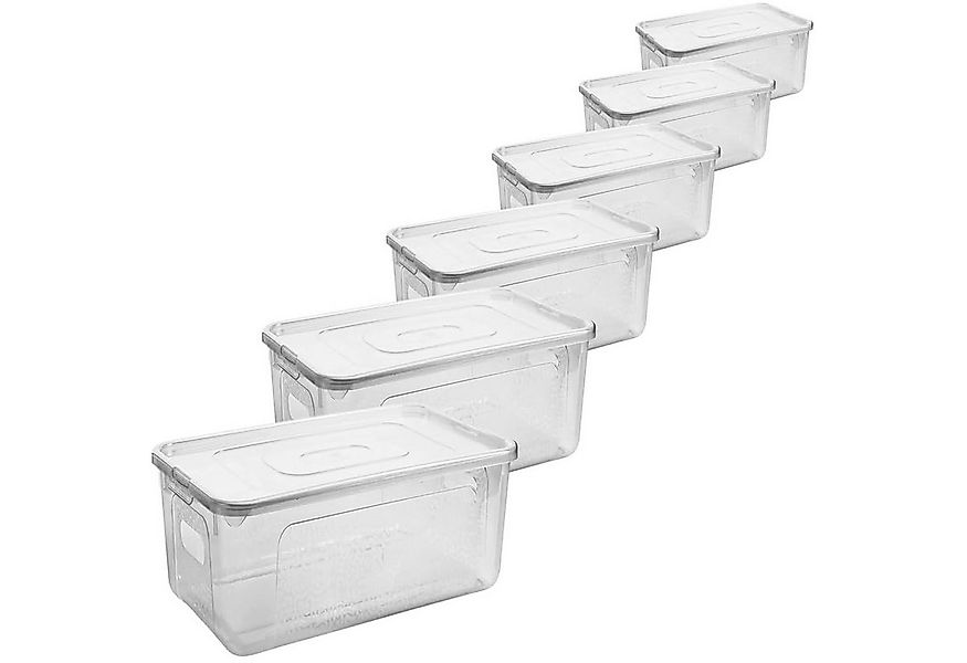 Centi Aufbewahrungsbox Aufbewahrungsbox mit Deckel, stapelbar, transparent günstig online kaufen