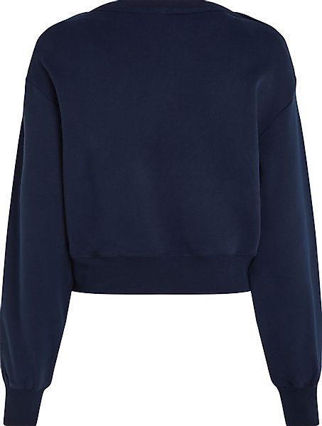Tommy Hilfiger Curve Sweatshirt "CRV GOLD BTN BOAT-NK SWTSHRT" in Großen Gr günstig online kaufen