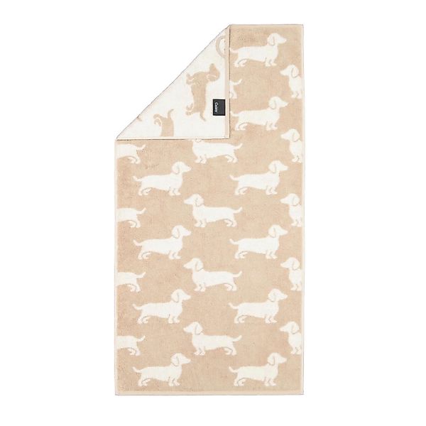 Cawö Handtücher WE LOVE DOGS 6246 - Farbe: Natur-Beige - 33 - Handtuch 50x1 günstig online kaufen