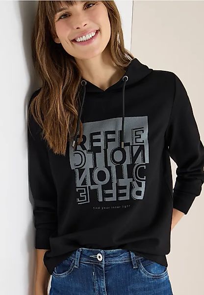 CECIL Hoodie Shirt mit Folienprint günstig online kaufen