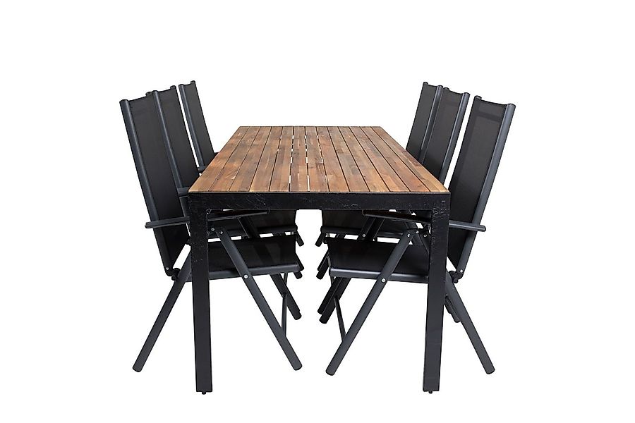 ebuy24 Garten-Essgruppe Bois Gartenset Tisch 90x205cm günstig online kaufen