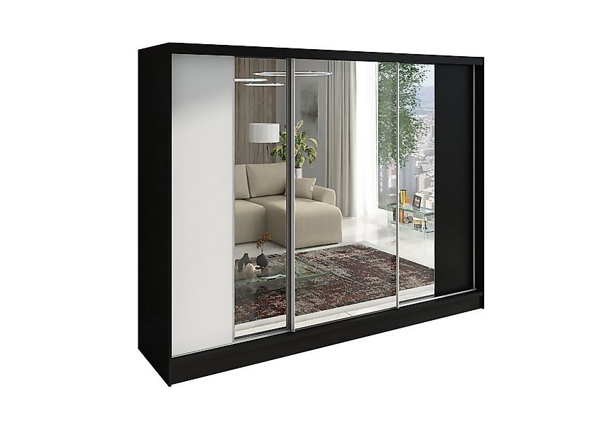 A&J MöbelLand GmbH Schiebetürenschrank VIDA 200 cm 3-türig Schrank mit Schu günstig online kaufen