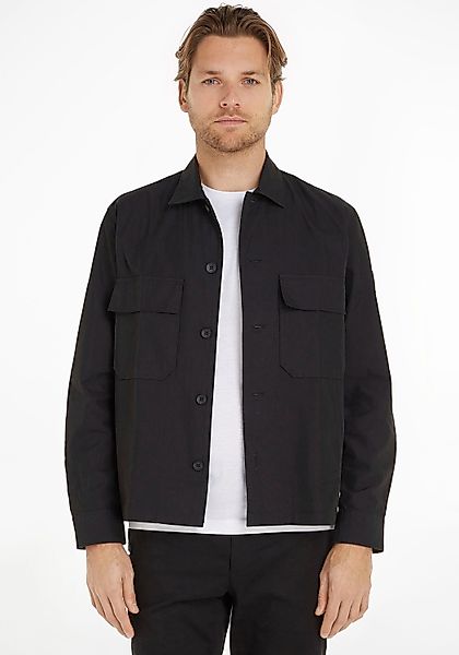 Calvin Klein Langarmhemd COTTON NYLON OVERSHIRT günstig online kaufen