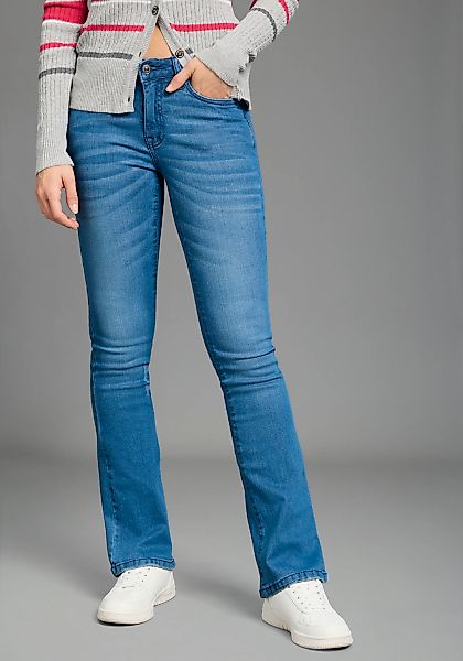 KangaROOS 5-Pocket-Jeans ausgestellte Beinform, Used-Waschung, normale Leib günstig online kaufen