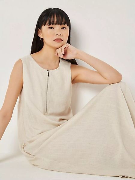 Apricot Maxikleid Linen Mix Maxi Dress, mit Reißverschluß günstig online kaufen