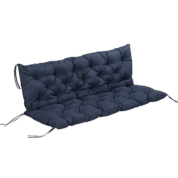 Outsunny Sitzkissen für Draußen Polyester Schaumstoff Blau 98L x 150B x 8T günstig online kaufen